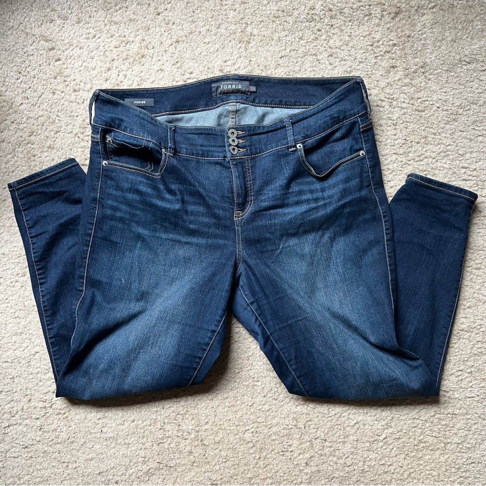 Torrid Dark Denim High Waisted Jegging
